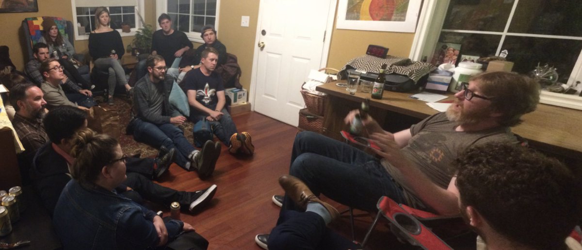 Welcoming best selling writer &amp; journalist <a href="/CKlosterman/">Chuck Klosterman</a> to Artery at the first showcase in the Portland community. Organized by @iangoldsteinyes and hosted by Cassidy Brown.

#everyspaceisastage #arteryPDX #secretavclub