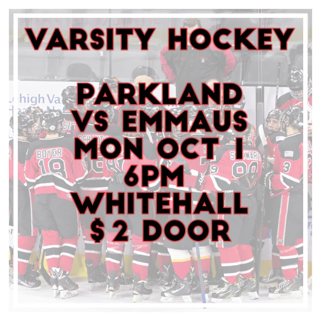 ParklandHockey's tweet photo. We're baaaack...  @ParklandIcePak @PHSMorningNews https://t.co/H4CkNobjvF