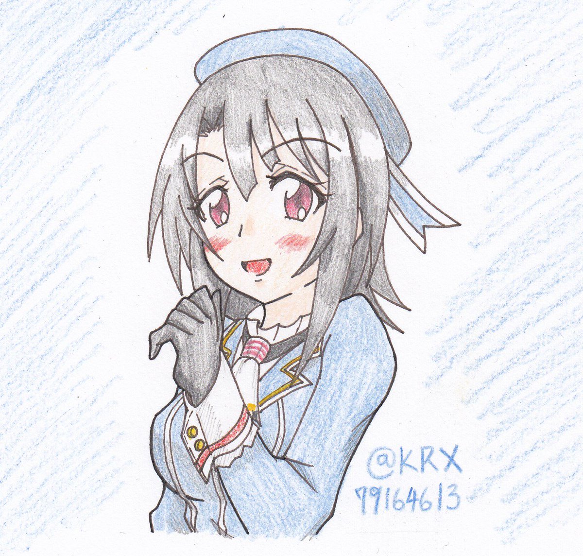 #艦これ版深夜の真剣お絵描き60分一本勝負
 #艦これ版真剣お絵描き60分一本勝負_20180926
 #高雄
馬鹿め、と言って差し上げますわ 
