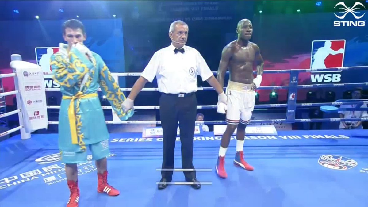 Erislandy Savon has got the win for @DomadoresCuba which makes it 3-2 against the @AstanaArlans. Make sure you join us again on Friday for what promises to be another fascinating evening!
#WSB8 #Boxing https://t.co/GxawH8drQN