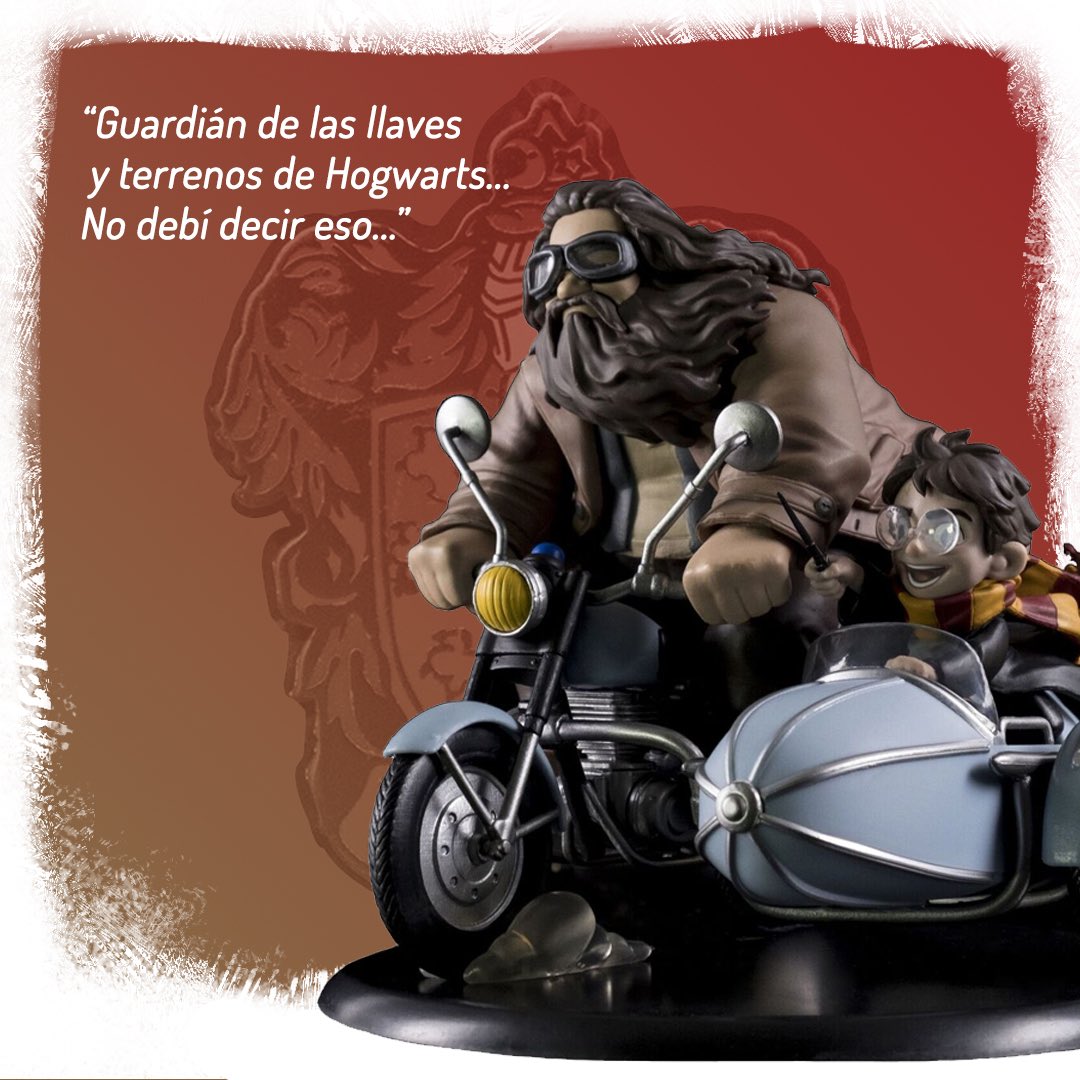 FiguresQmx's tweet photo. Frases de películas para figuras coleccionables de película como ésta de Harry y Hagrid en moto #figurescollection #figurescollector #harrypotter #figuras #hogwarts https://t.co/si4ZmI9her