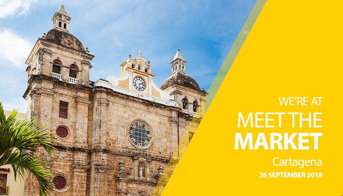 Probitas1492's tweet photo. We're in Colombia today for @LloydsofLondon Meet the Market event. If you're in Cartagena, come by and say hello! #ProbitasTravels, #artofunderwriting #TeamProbitas #MtMColombia https://t.co/fMKi7a0W8A