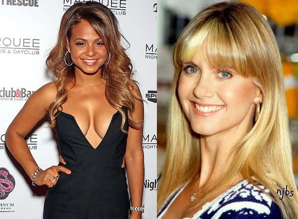    Happy Birthday   Christina Milian and Olivia Newton-John 
