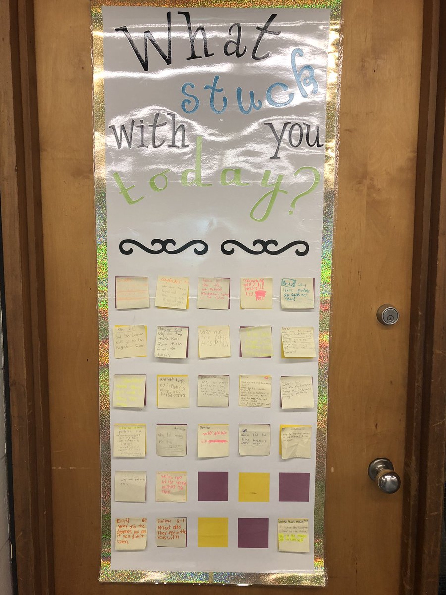 MsJPhil's tweet photo. 6-1 continues to build on their ability to create higher level questions. As orange shirt day approaches, our questions surround why historical acts presented First Nations people with such difficulty and strife @CentChargers #criticalthinkers https://t.co/tnQBDMpzt6