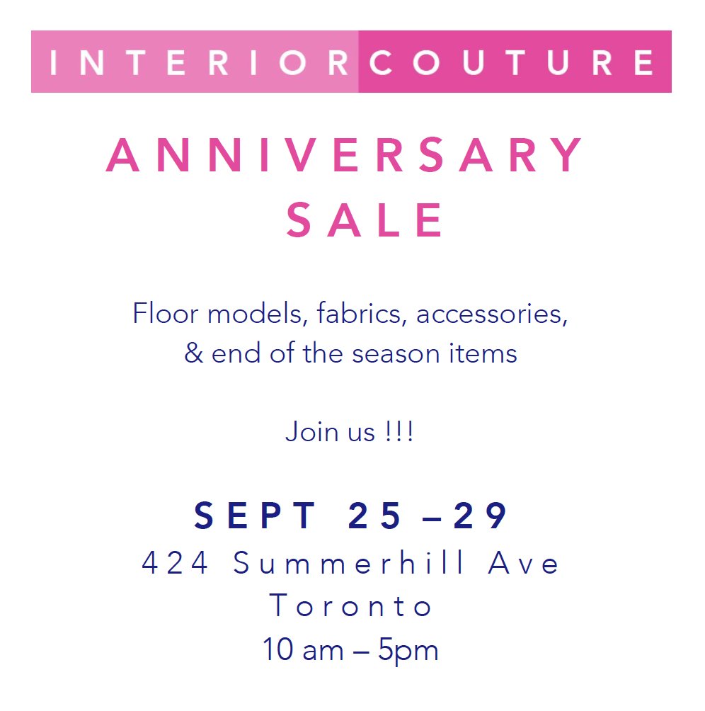 InteriorCouture's tweet photo. #interiorcouture #livingcolourfully #sale #floormodels #fabric #homeaccessories #interioraccessories #homedecoration #decor
#toronto https://t.co/sk70Yrya7v