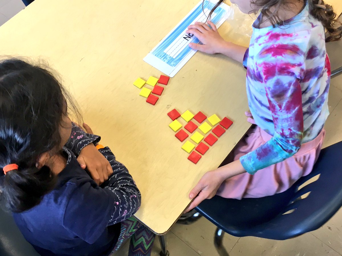 sarahamajors's tweet photo. #LtLmath in K! How can we organize and count these tiles? Are they the same amount even when we change how they are organized? When does the “how many” change? @BridgeElemMath2 @BridgeSchoolMA #LPSelemMath https://t.co/fffda1zo1c