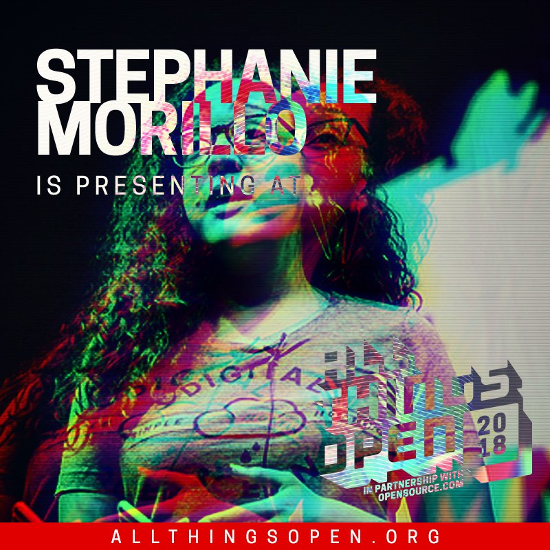 Stephanie Morillo's headshot for All Things Open.