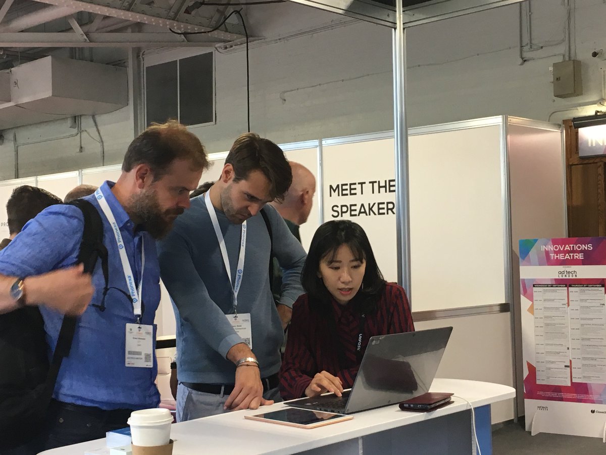 AdrielMarketing's tweet photo. #adtechLDN is buzzing with newest innovations and experiences, you can even try a VR rollercoaster provided by #Happyfinish ๐คฉ
Adriel, your AI marketing agent is right next door so take a look too :) We are always here! #DigitalMarketing #Adriel https://t.co/ii5L4I6QXc