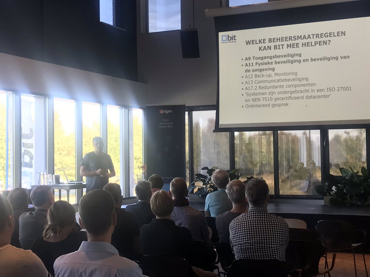 bitnl's tweet photo. ISO 27001 compliant? Weet jij welke rechten en plichten je als
hostingprovider hebt en hoe je invulling kan geven aan deze regelgeving? #iso27001 #informatiebeveiliging #hostingevent https://t.co/JrjkwxVwc1