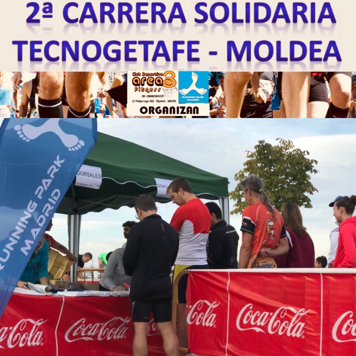 RunningParkM's tweet photo. 🗓 7 Octubre 2018

⏱10:30

✅ II Carrera Solidaria TECNOGETAFE - MOLDEA ✅

📍Polígono Industrial Tecnogetafe
 
El 100% de la recaudación será a beneficio de la @AMoldea 

Un año más contamos con la colaboración de @CocaColaEP_es 

INSCRIPCIONES: https://t.co/gCyGw1bqft… https://t.co/QRYRUweK2O