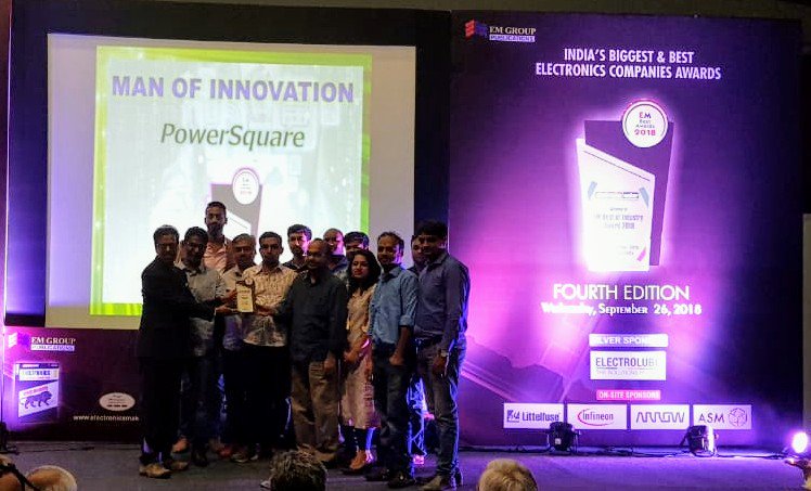 PowerSquareInc's tweet image. @PowerSquareInc @PudipeddiP wins the Innovation Awards at the EM Best Industry Award 2018.