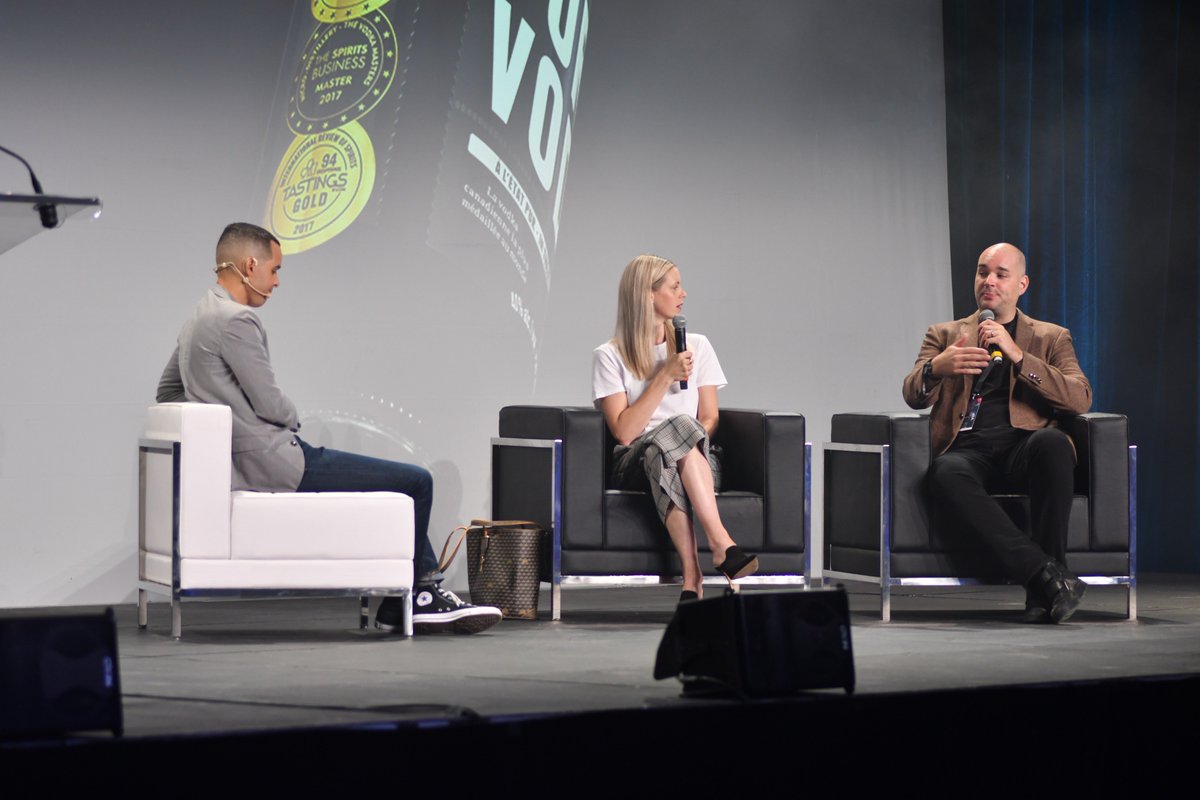 InfluenceOrbis's tweet photo. From this morning's keynote with Nicolas Duvernois (Founder of @pur_vodka) &amp; Karolyne Duvernois (VP Operations at @pur_vodka). Shot by @themartinhyu #InfluenceMTL https://t.co/6GootIQ5lo