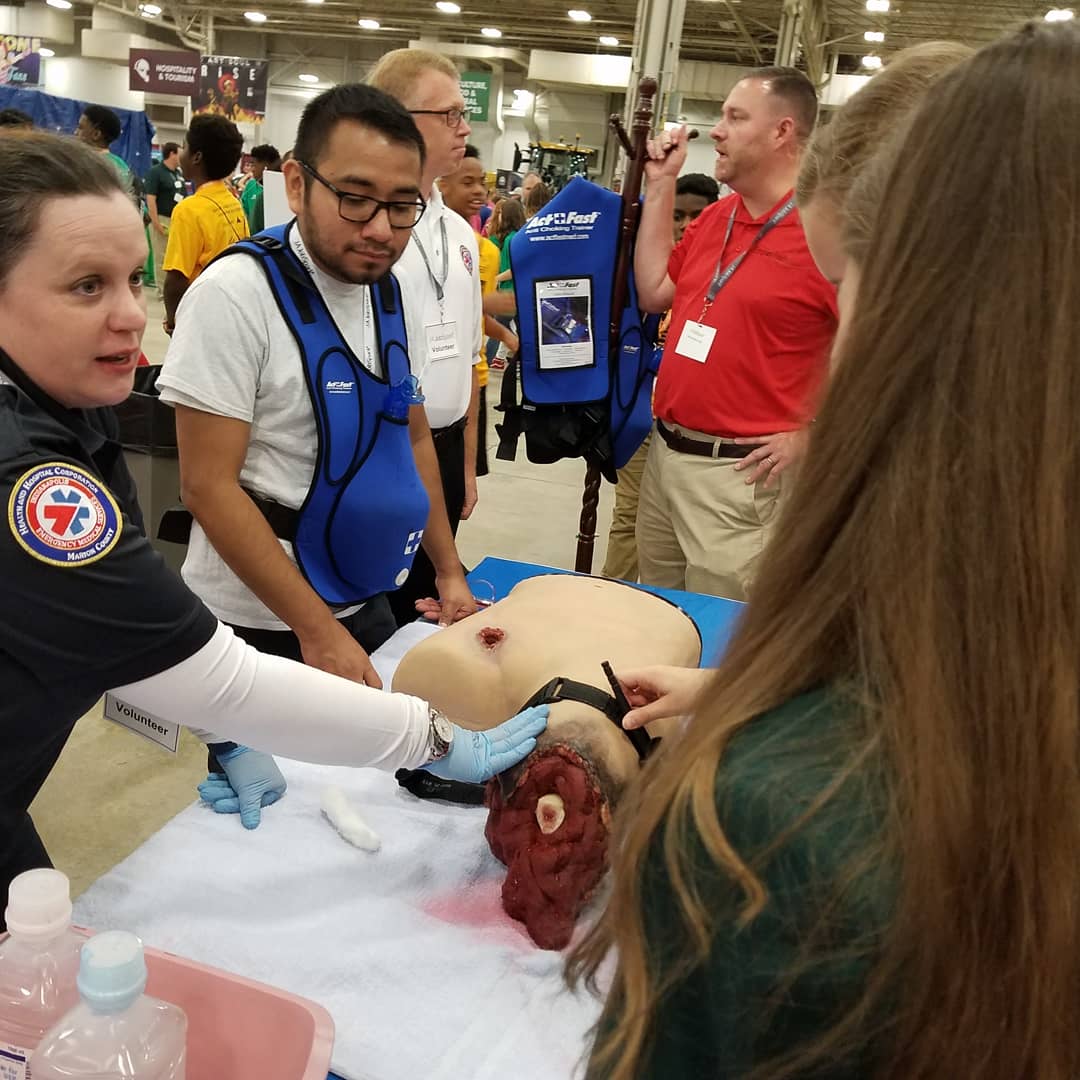 IndianapolisEMS's tweet image. Day 2 of #jajobspark and teaching #StopTheBleed #whenigrowup