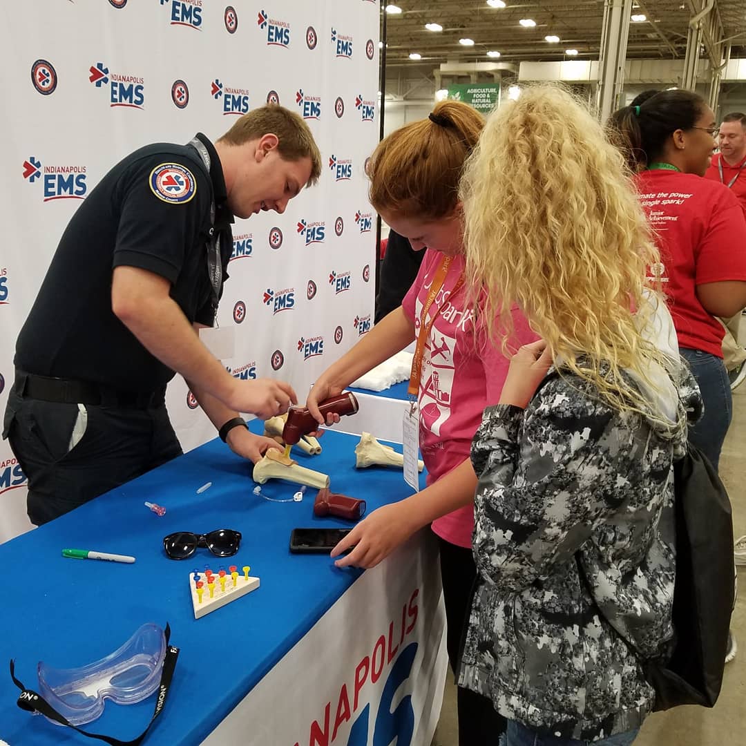 IndianapolisEMS's tweet image. Day 2 of #jajobspark and teaching #StopTheBleed #whenigrowup