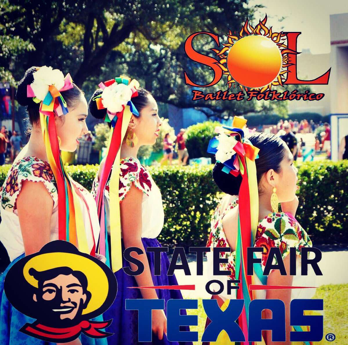 SOLFWBF's tweet image. Saturday 9/29/18 @ the Woman’s Museum Stage &amp;amp; Latin Expo Stage between 11am-3pm #solfw #solsolsol #texasstatefair #bigtex #folklorico #dallas #fortworth