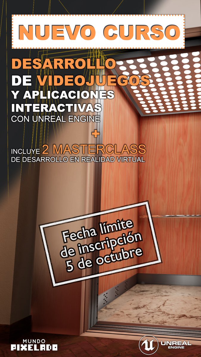 ¡Apúntate al Curso de Desarrollo de Videojuegos y Aplicaciones Interactivas con Unreal Engine 4 en español!

mundopixelado.com/cursoUE4/

#ue4 #unrealengine #unrealengine4 #curso #videojuegos #app #aplicaciones #gamedev #indiedev #software #mundopixelado