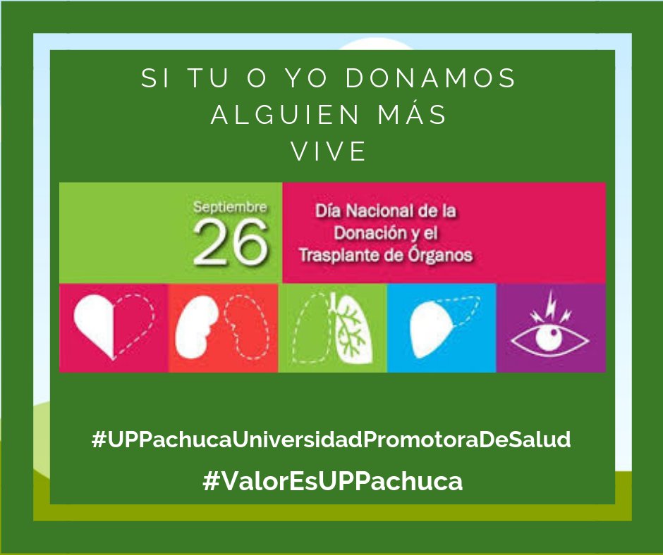 UPPachuca's tweet image. #FelizMiércoles

SI TU O YO DONAMOS
ALGUIEN MÁS
VIVE

#DíaNacionalDeLaDonaciónyTrasplanteDeÓrganos
#UPPachucaUniversidadPromotoraDeSalud
#ValorEsUPPachuca