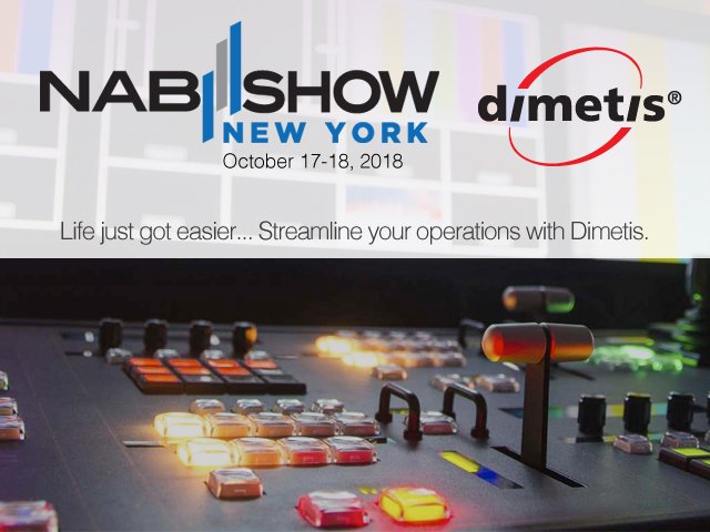 Dimetis's tweet image. Let's meet at #NAB in NYC! #OTT #broadcast ow.ly/U0bU30lYSBA