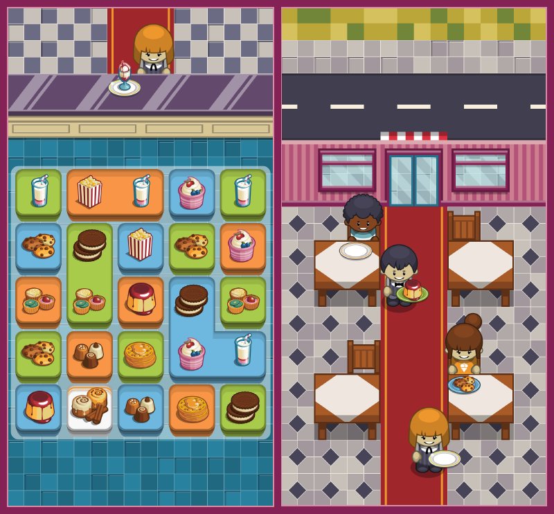 RocketColaSt's tweet photo. 🍨 Hey everybody! We are cooking up something new! 🍩

 🍰 An idle-merge game 🕹️where you can create delicious sweets and manage your sweet shop at the same time. More to come!!🍮

#MobileGame #indiegame #newgame #games https://t.co/SS3uDXSMxH