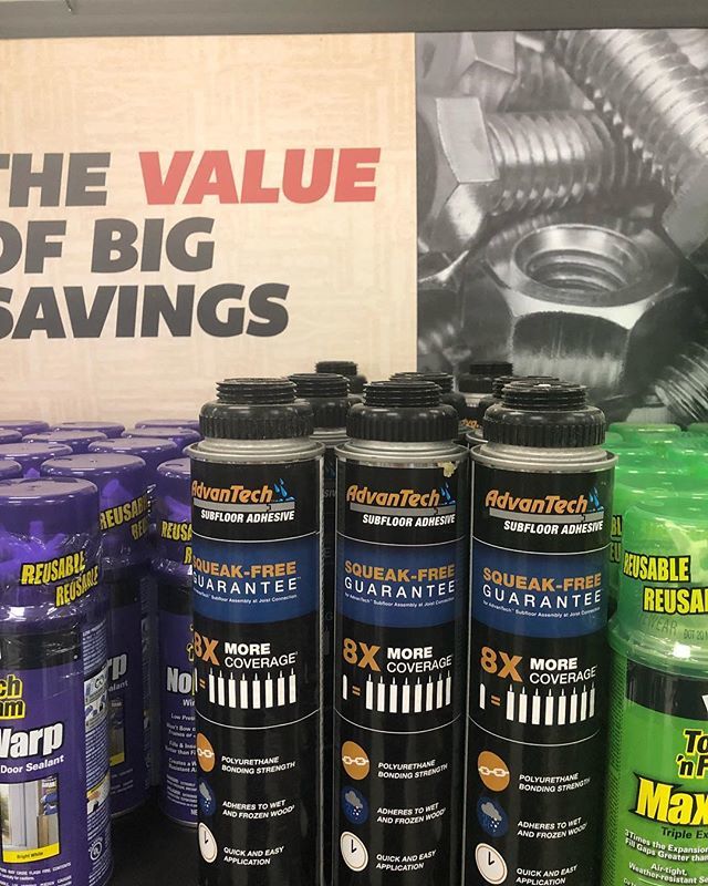 BigBearUSMCVet's tweet photo. #advantechsubflooradhesive #squeakfreezone in stock #herzogs #kingston @huberwood https://t.co/NVb8mBwTcj https://t.co/g9G1sQby9c