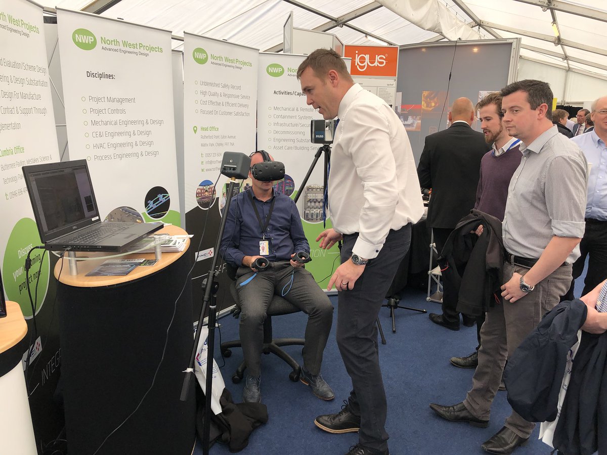 Think it’s fair to say that @NW_Projects VR demonstration was a massive hit at today’s Engineering &amp; Technology exhibition. Lots of interest in how our solutions can be used to support @SELLtdBusiness in their decommissioning and POCO challenges.
