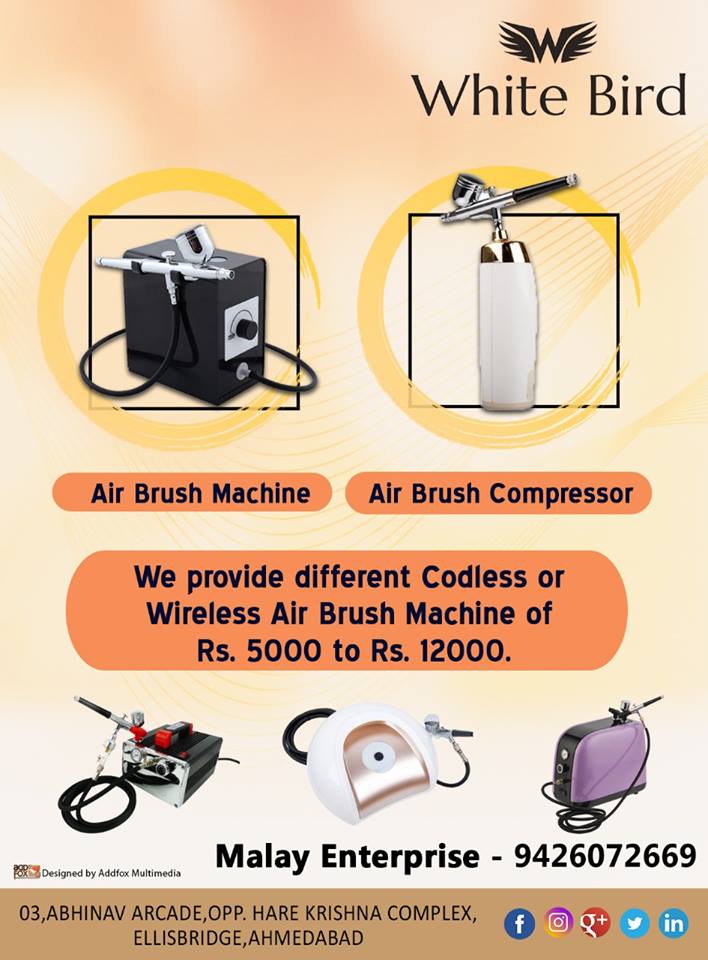 MalayEnterprise's tweet photo. We are having an Air Brush Machine of Rs.5000/- to Rs.12000/- with Codless or Wireless Functionality.

For more detail Please visit Malay Enterprise - 03,Abhinav Arcade,Opp. Hare Krishna Complex,Ellisbridge, Ahmedabad or Send Whatsapp Message on https://t.co/hVvipcPg0B https://t.co/38wIfQ5Thf