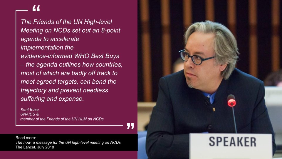 NCDsPolAnalysis's tweet photo. Friends of #HLM3 on #NCDs appreciate seeing NCDs on agenda at #UNGA73 – we call on leaders to now urgently turn to implementation of a more ambitious 8-point agenda back home https://t.co/b8aG1RjO1h #howNCDs #EnoughNCDs @kentbuse https://t.co/O8z7XLQZmI