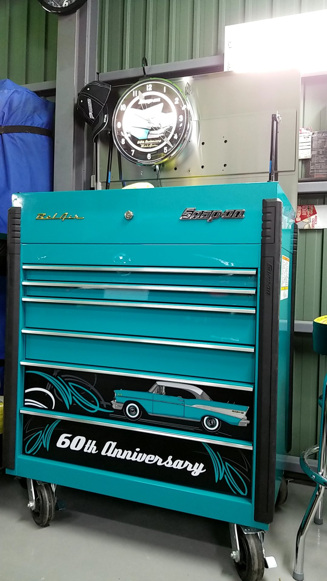 スナップオン　Snap-on ベルエア　看板　60周年　 限定　レア　シボレー スナップオンSnap-on ベルエア看板60周年 限定レアシボレー