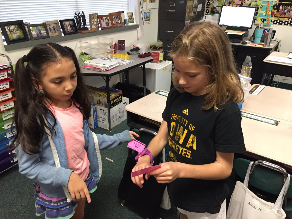 We used some <a href="/KaganOnline/">Kagan Publishing & Professional Development</a> cards to review place value with a little Quiz Quiz Trade this morning
