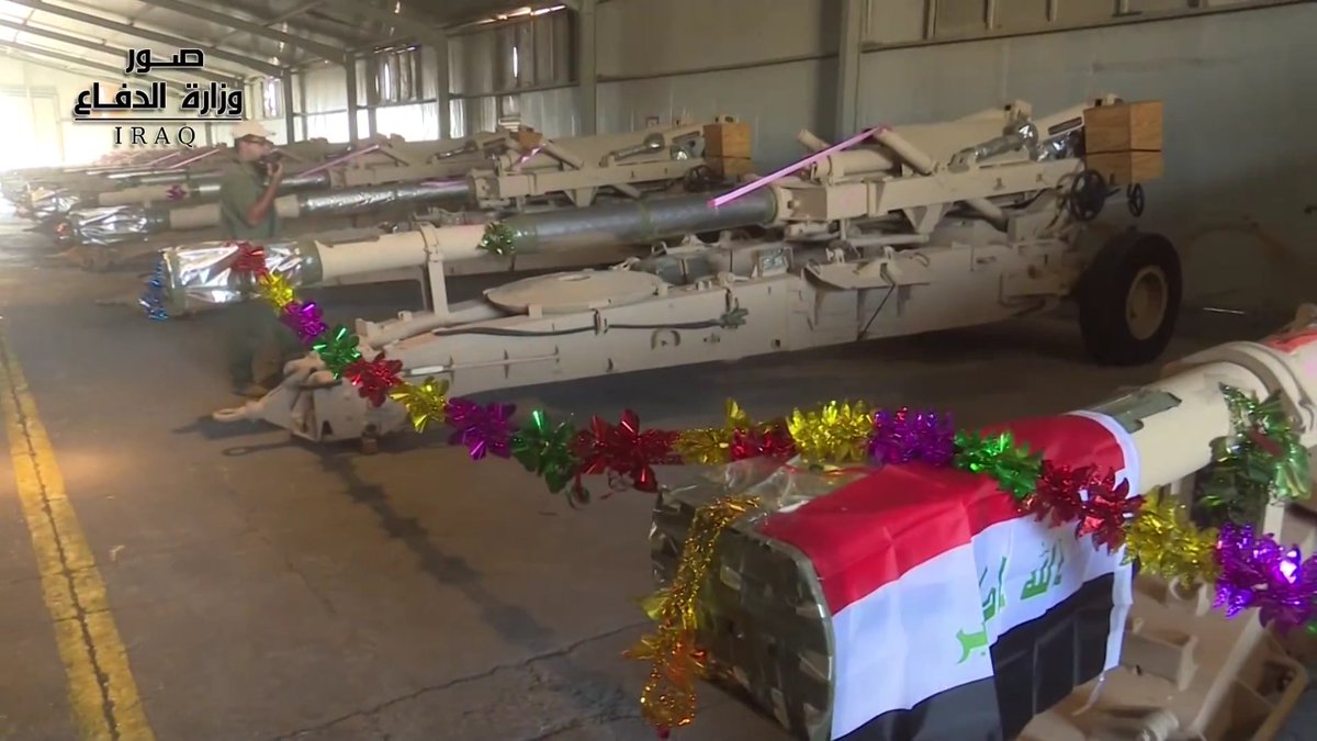 الجيش العراقي يستلم دفعة جديدة من مدافع M198 ، وعجلات FMTV الامريكية DoBvrQ8XcAE7gmU