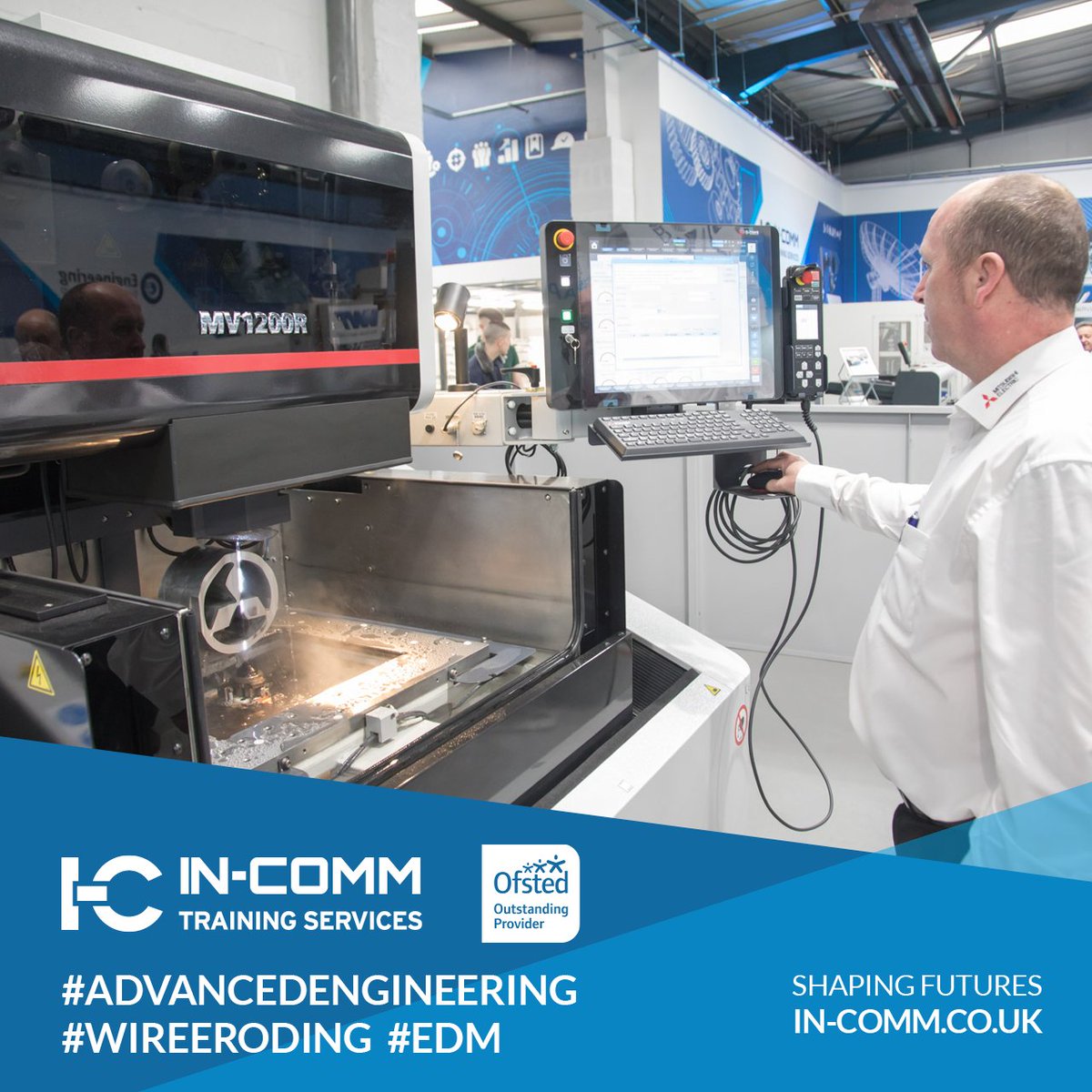 Incomm_training's tweet photo. Compete in the global marketplace by increasing workforce efficiency through our #WireEroding bitesize course. The trailblazing programme is designed and delivered by #Mitsubishi, with leading specialists at hand to develop your teams knowledge &amp; expertise. #AdvancedEngineering https://t.co/8Q7a2BorWA