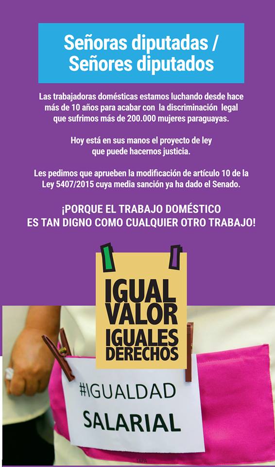 adricloss's tweet photo. Mientras haya personas que perciban menos del salario mínimo, además, el salario mínimo seguirá siendo EL TECHO y no EL PISO salarial. ¿Se dan cuenta de la perversidad que representa el artículo 10 de la ley de #trabajodoméstico?
#igualvalor #igualesderechos https://t.co/uS5DV3BKY0