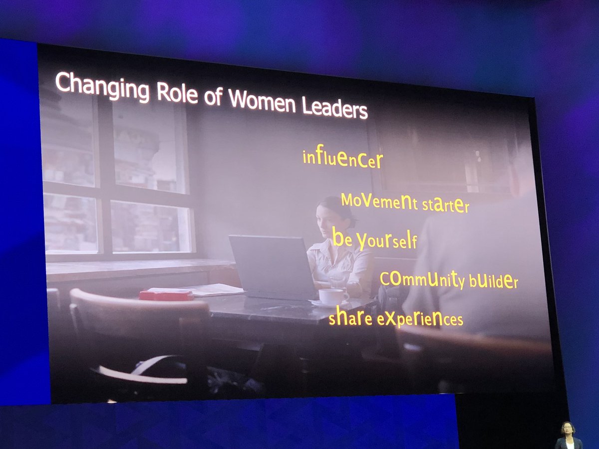 Changing role of Women Leaders <a href="/Padmasree/">Padmasree</a> #ghc18 #womenleaders