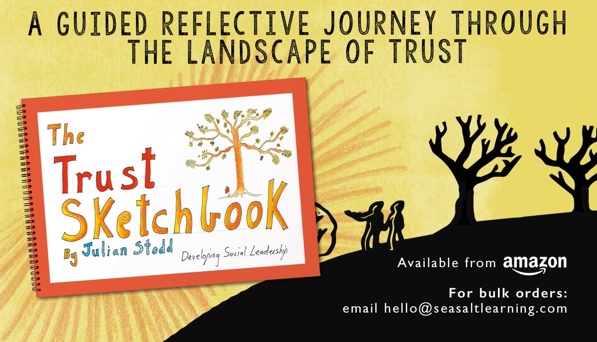 SeaSaltLearning's tweet photo. The #Trust sketchbook has landed! Read about it’s inception, here: https://t.co/8d7v5Sm57f a guided, reflective journey through the #LandscapeofTrust, can be undertaken alone or in groups. You can get yours at https://t.co/7ZdO3uGW1i https://t.co/nTC5fy4CHu