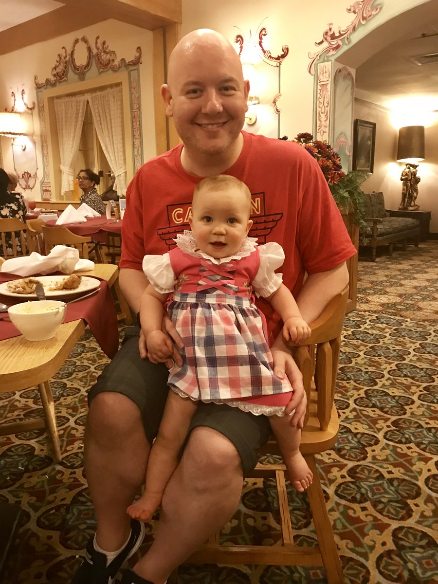 Bavarian_Inn's tweet photo. It is never too early to get your German on right? That is exactly what this little cutie did yesterday. How adorable is this? What is next? Polka dancing with dad? #frankenmuth #dirdle #cutie #eatchicken https://t.co/lIZXu0UQn0
