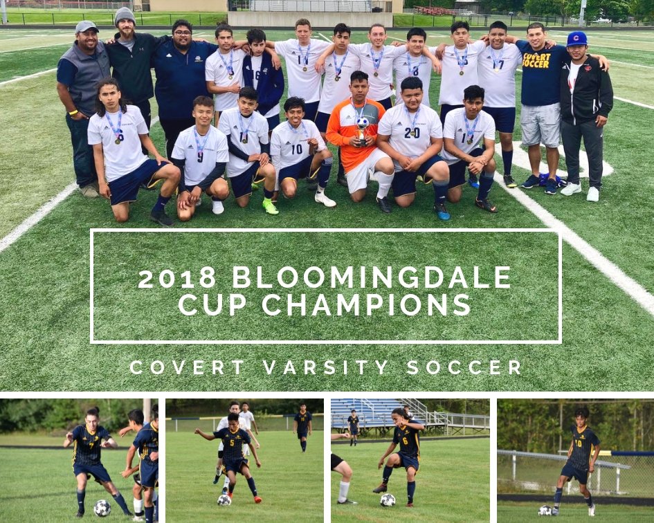 Congratulations to Covert's Varsity Soccer team! They are the 2018 Bloomingdale Cup champions and are currently undefeated: 10-0-1!