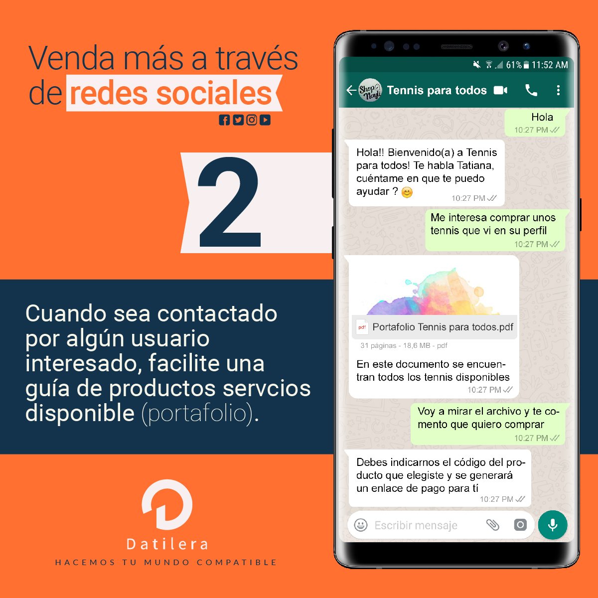 datileraco's tweet photo. Lo que no se comunica en el lugar correcto no EXISTE 💫😎👉
#Vende todos tu productos en un solo lugar.
 #comunicação #estrategia
Paso 2. https://t.co/l2M88815UR