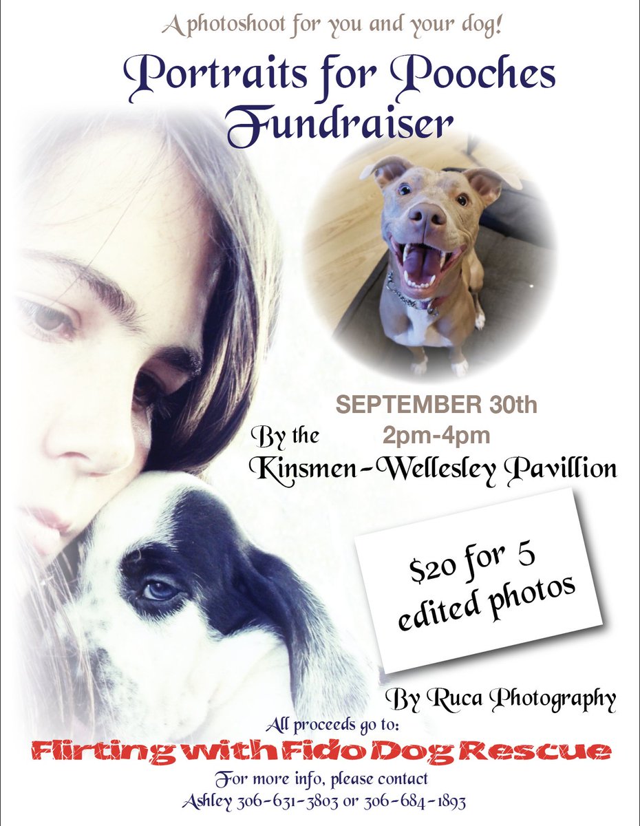 Get photos taken with your pooch and support a good cause at the same time!