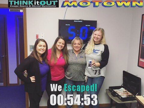 KirkpatrickMgmt's tweet image. Thank you @ThinkItOutEscp for an amazing experience for our team building event! 😁 we had a blast!! #TeamKMC #ThinkItOut