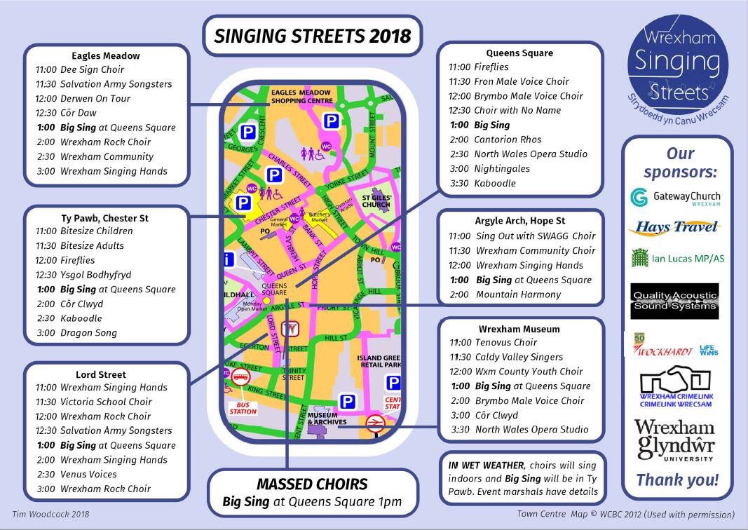 It's singing streets this weekend in Wrexham town centre #wrexham #wrecsam #northwales