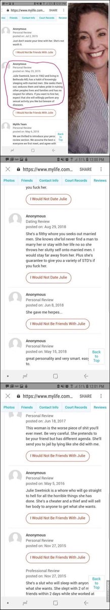 sxdoc's tweet photo. Word is she was or is not to be trusted, especially if you are married https://t.co/gOh1cGRUgd