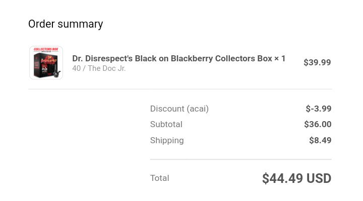 Noah Squires on Twitter "DrDisRespect Had to preorder