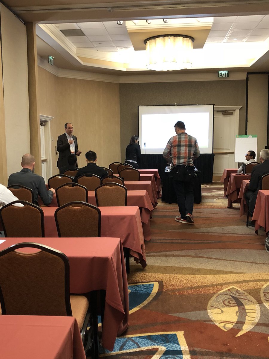 Hassanaelzein's tweet photo. Garvin Heath from @NREL chairing the session about cellulosic fuels and precursors during #LCAXVIII @ACLCA https://t.co/UkTX0wU46I