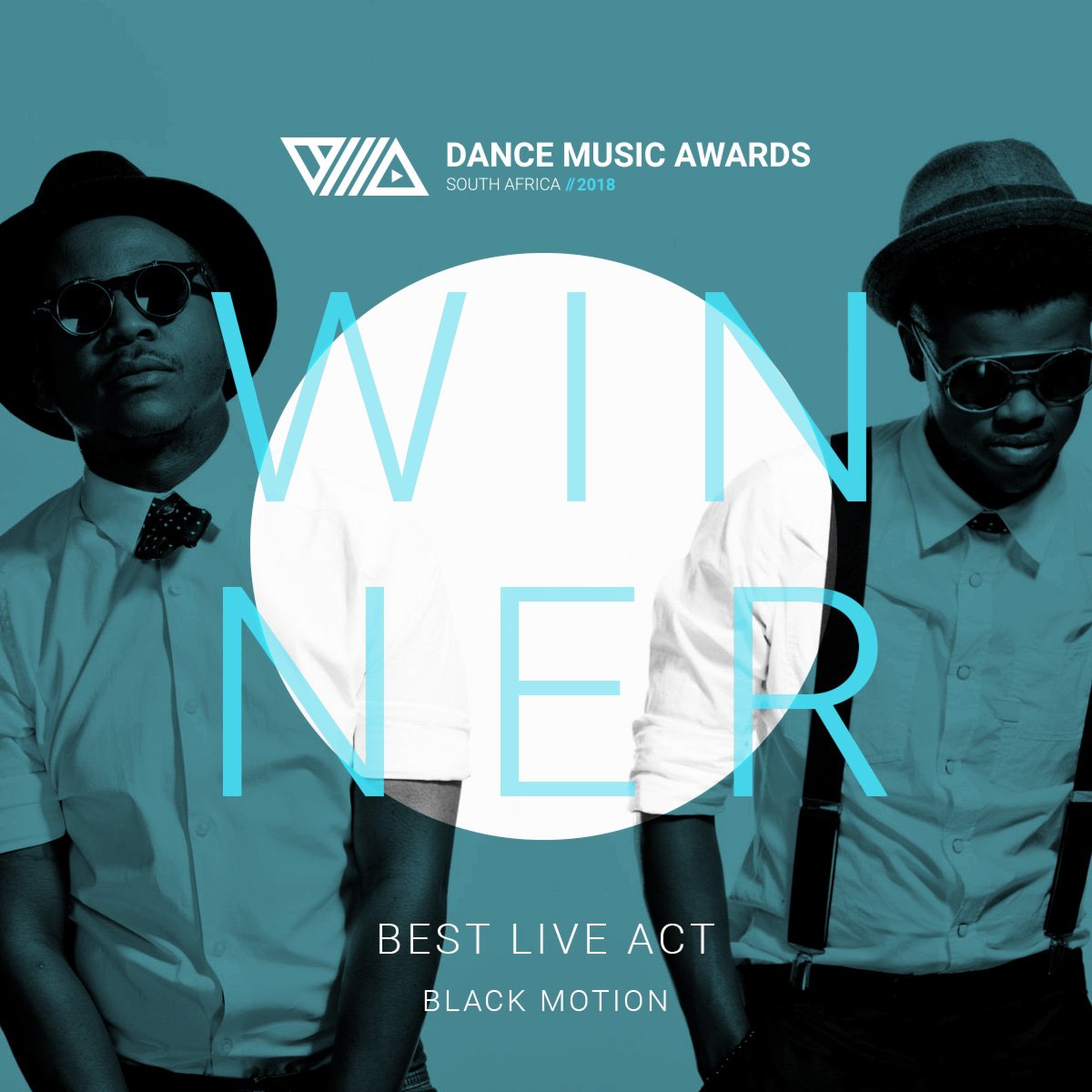 TurnUpMusicZA's tweet photo. CONGRATULATIONS to @RealBlackMotion for winning the BEST LIVE ACT AWARD. π #DMASA2018 https://t.co/MbtFH2jiA4