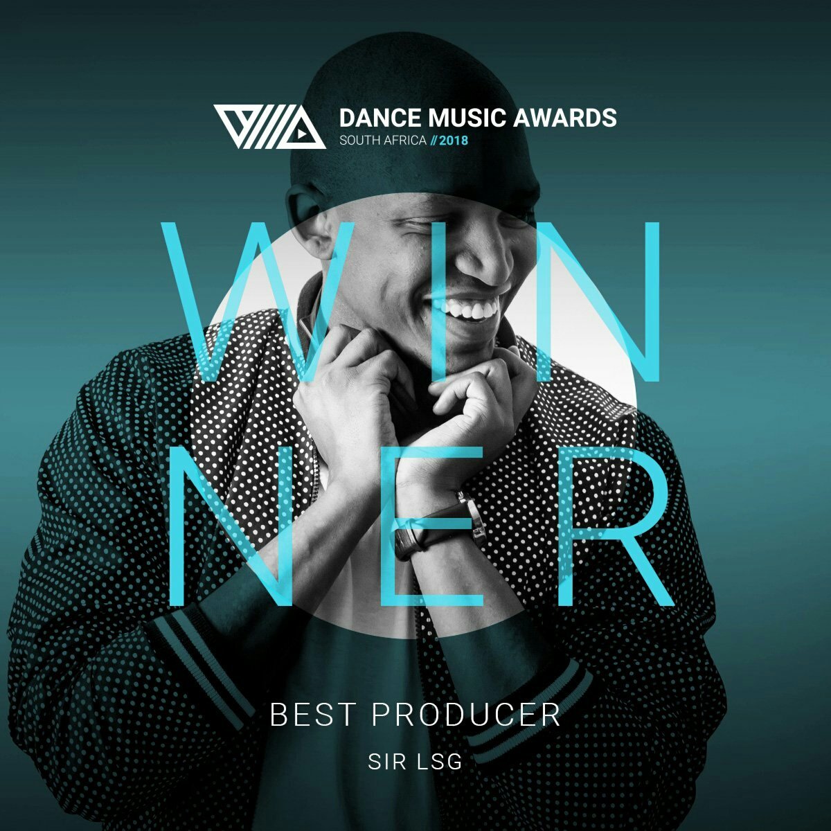 TurnUpMusicZA's tweet photo. CONGRATULATIONS to @SirLSG_SA for winning the BEST PRODUCER AWARD. π #DMASA2018 https://t.co/WWZw2kAZoK