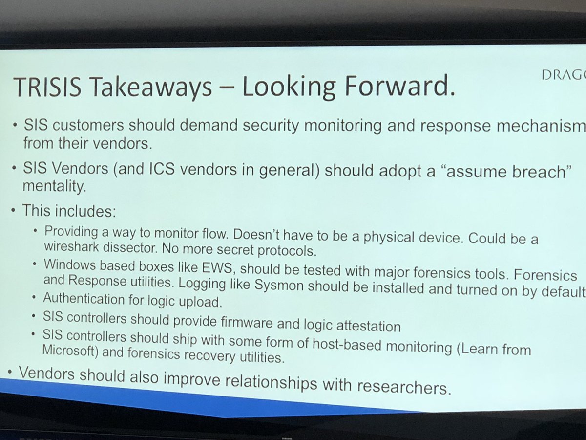 KariWalkerPR's tweet image. For those who might be scratching their heads on this one a bit, this is a good summary of key learnings from #TRISIS and #XENOTIME for the #ICS Defenders courtesy of @mayahustle from @DragosInc  #HackTheCapital @MasonNatSec @scythe_io #infosec #industrial #infosec