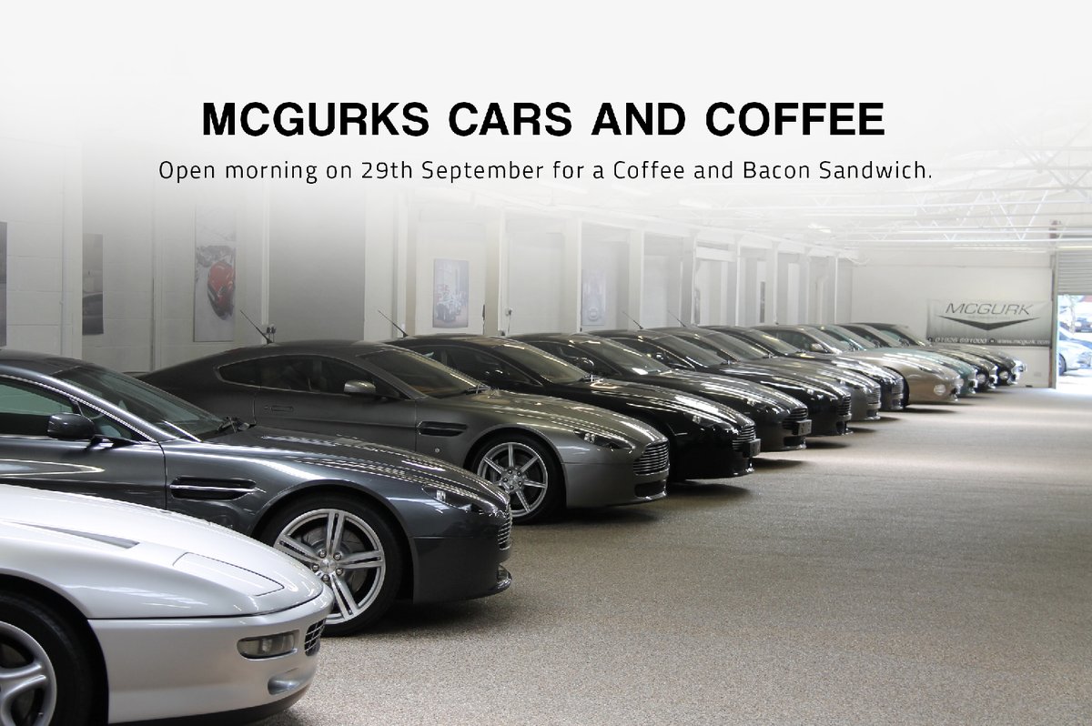 McGurkCars's tweet image. Have you got plans yet for Saturday? Don't forget about our Aston Martin open morning. Please let us know in advance in you would like to come! See you there.

#aston #astonmartin #vantage #sold #forsale #supercar #sportscar #mcgurk #ferrari #jaguar #ferrarif40 #f40
