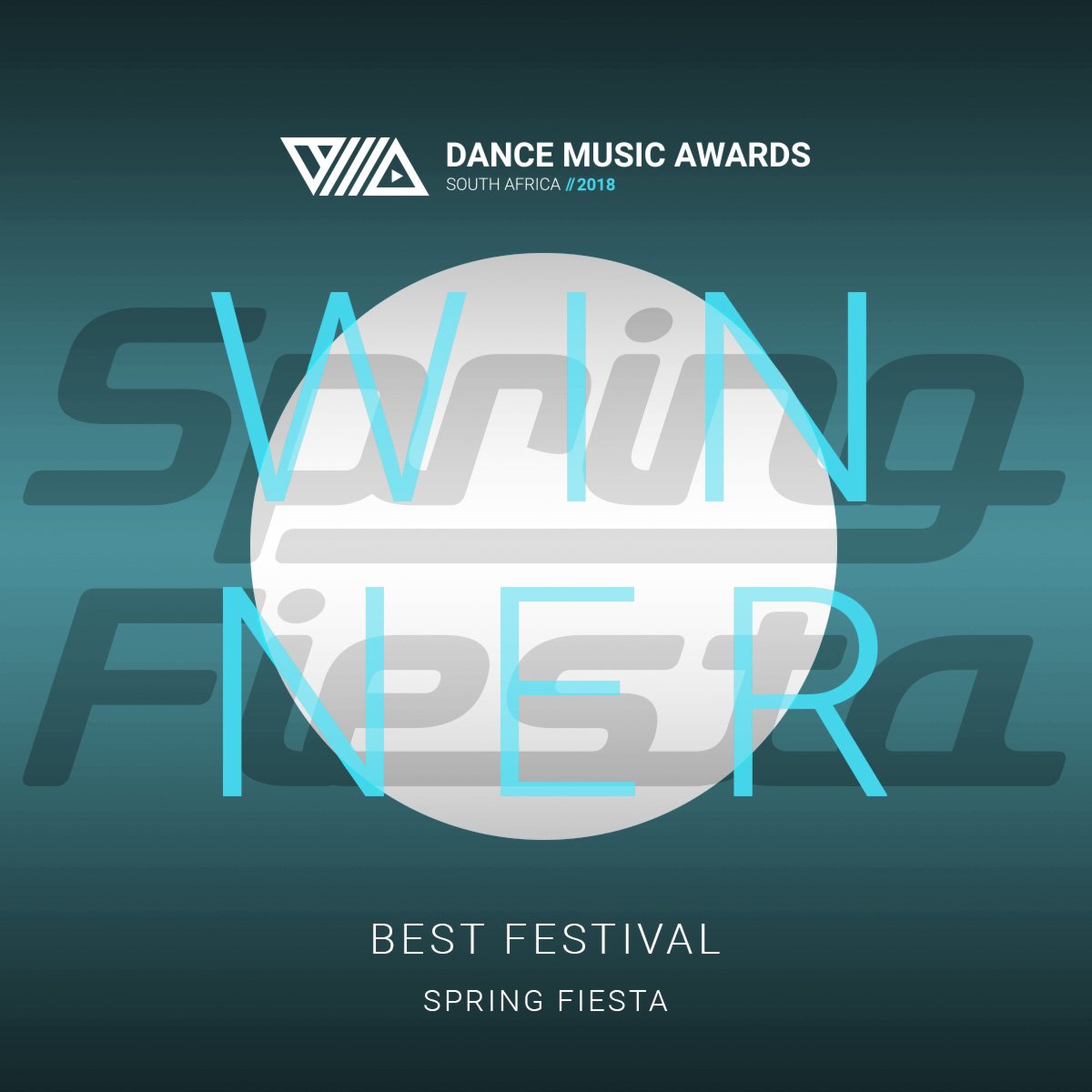TurnUpMusicZA's tweet photo. CONGRATULATIONS to @SpringFiestaSA for winning the BEST FESTIVAL AWARD. π #DMASA2018 https://t.co/d3tQJx2Tvc