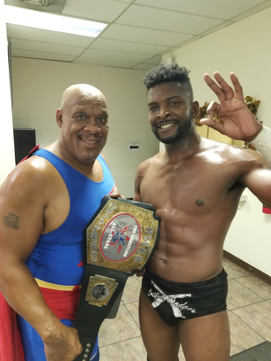 AtlasHytower's tweet photo. Truly a honor and a privilege #tonyatlas #prowrestling #wwehalloffamer #wwe #mpwa #atlashytower #runthisring https://t.co/MaGr4qD6f2