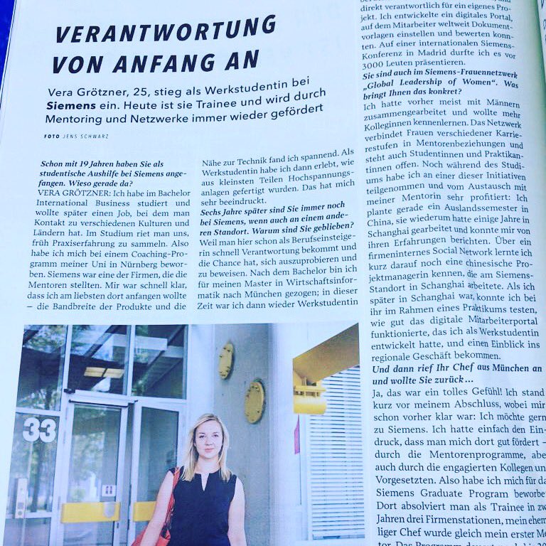 VeraGroe's tweet photo. @Siemens got named as one of the #employerofchoice for #women in Germany by @brigitteonline. A statement I would fully agree on. Proud to be one of many #futuremakers 😊👍🏿🎉. https://t.co/ck4hHg4yof